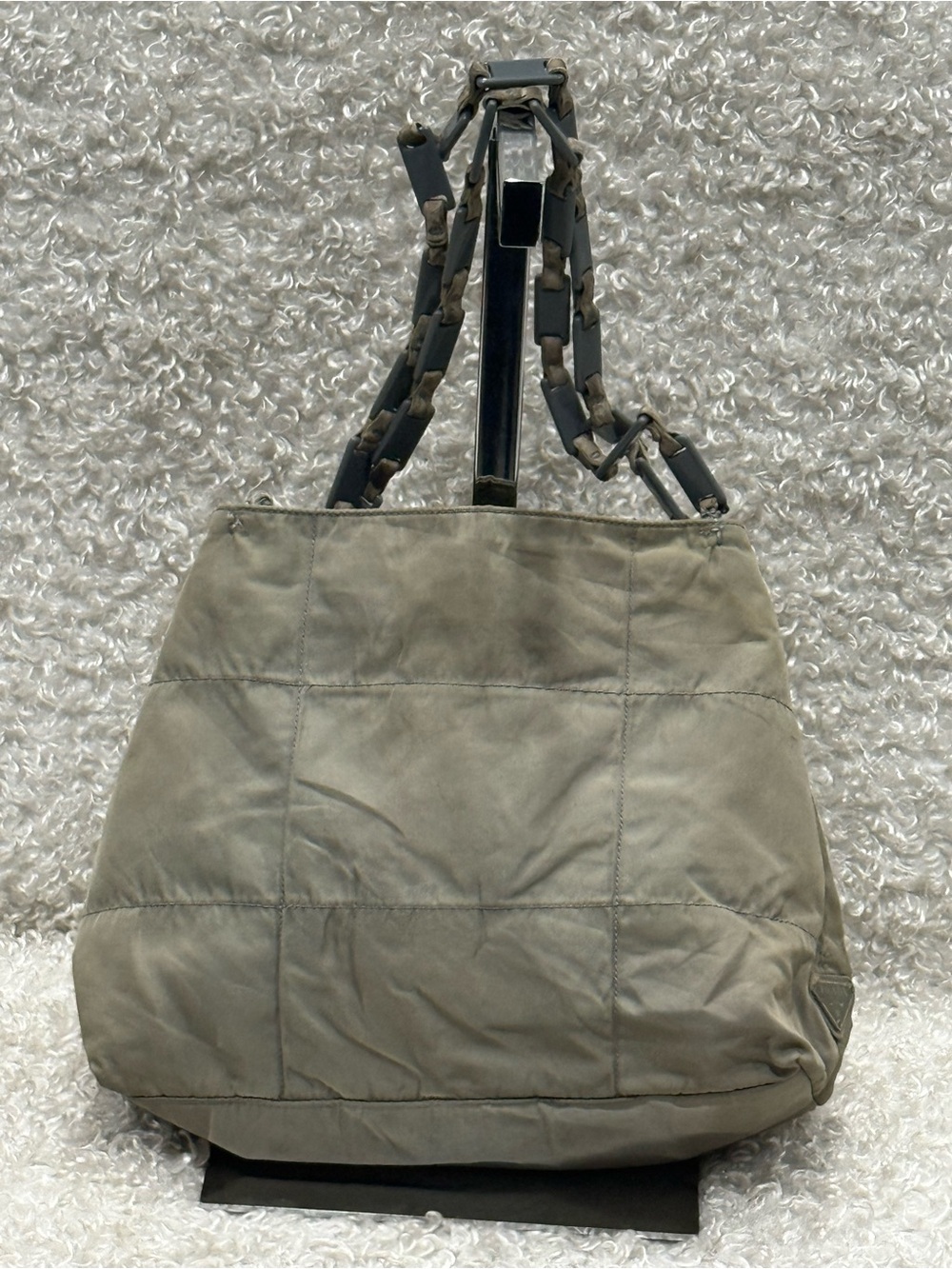 Prada Fabric Tessuto Nylon Shoulder Bags for Women